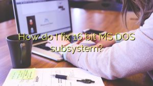 16 bit ms dos subsystem windows 7 как исправить