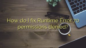 Ошибка runtime error 70 permission denied