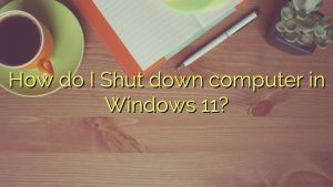 How do I Shut down computer in Windows 11? - Efficient Software Tutorials