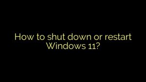 How to shut down or restart Windows 11? - Efficient Software Tutorials