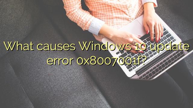 What causes Windows 10 update error 0x8007001f? - Efficient Software Tutorials