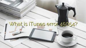 Ошибка 45054 в itunes на компьютере