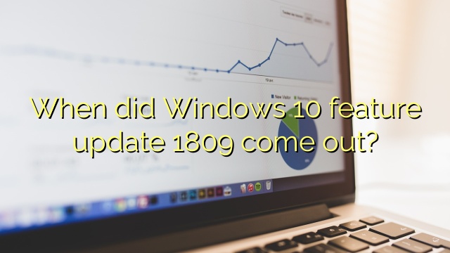 When did Windows 10 feature update 1809 come out?